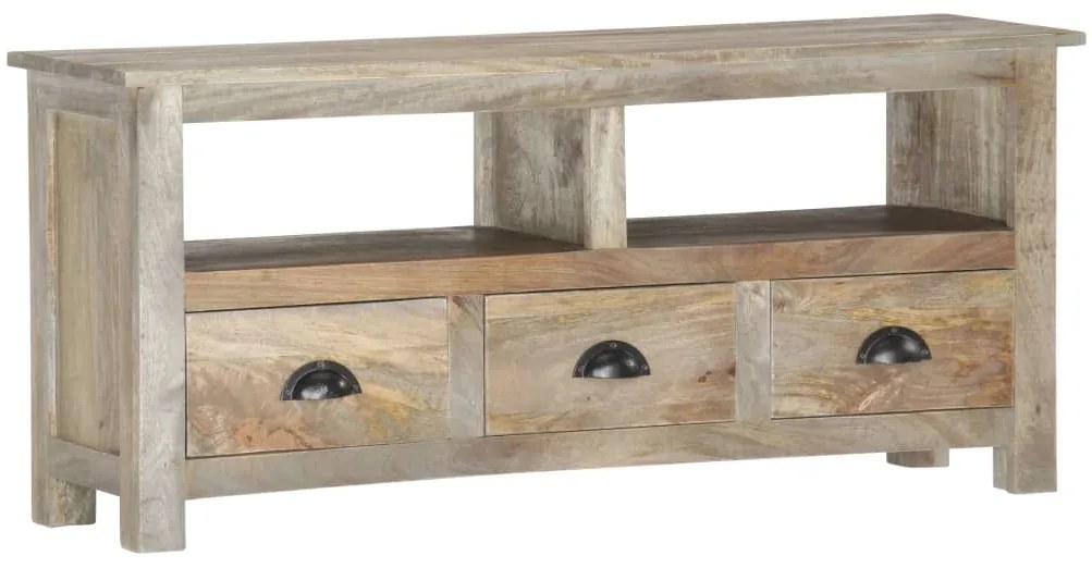 vidaXL Comodă TV, 110 x 30 x 50 cm, lemn masiv de mango