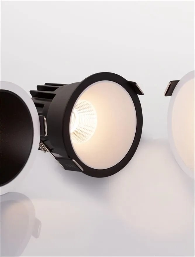 Spot LED incastrabil tavan fals / plafon LUELA 3000K negru/alb