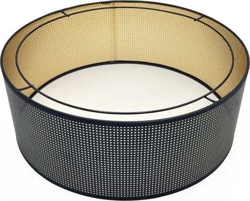 Plafonieră SIRJA PLISADO 3xE27/15W/230V Ø 35 cm negru/auriu