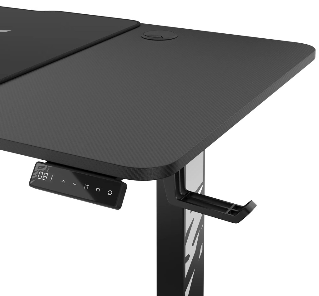 Birou Cu Înălțime Reglabilă Diablo X-Tensio 1400 Negru