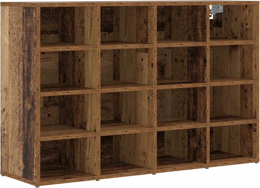 vidaXL Dulap pentru pantofi Lemn vechi 103 x 30 x 67 cm Lemn compozit