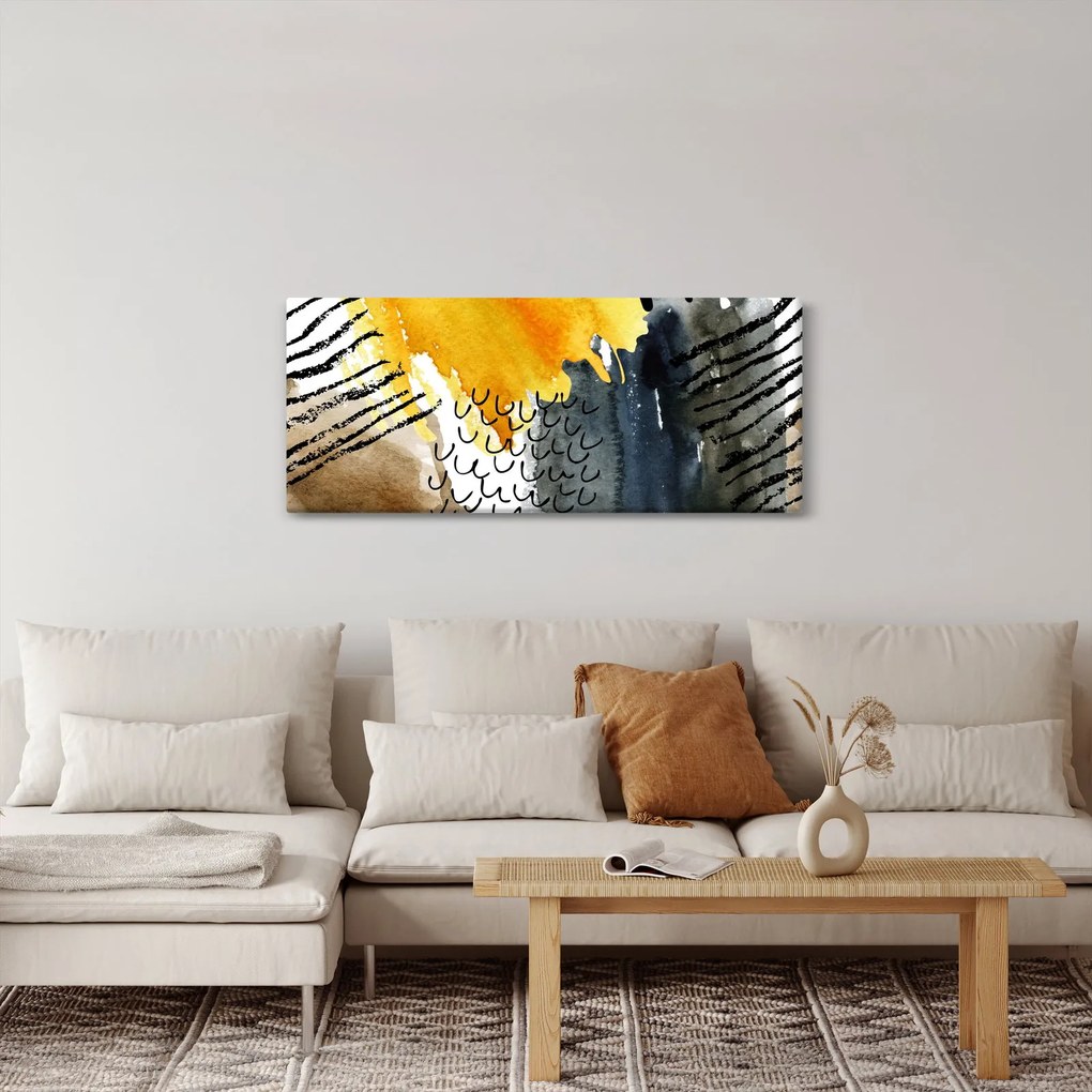 Tablou - Acuarelă abstractă (120x50 cm)