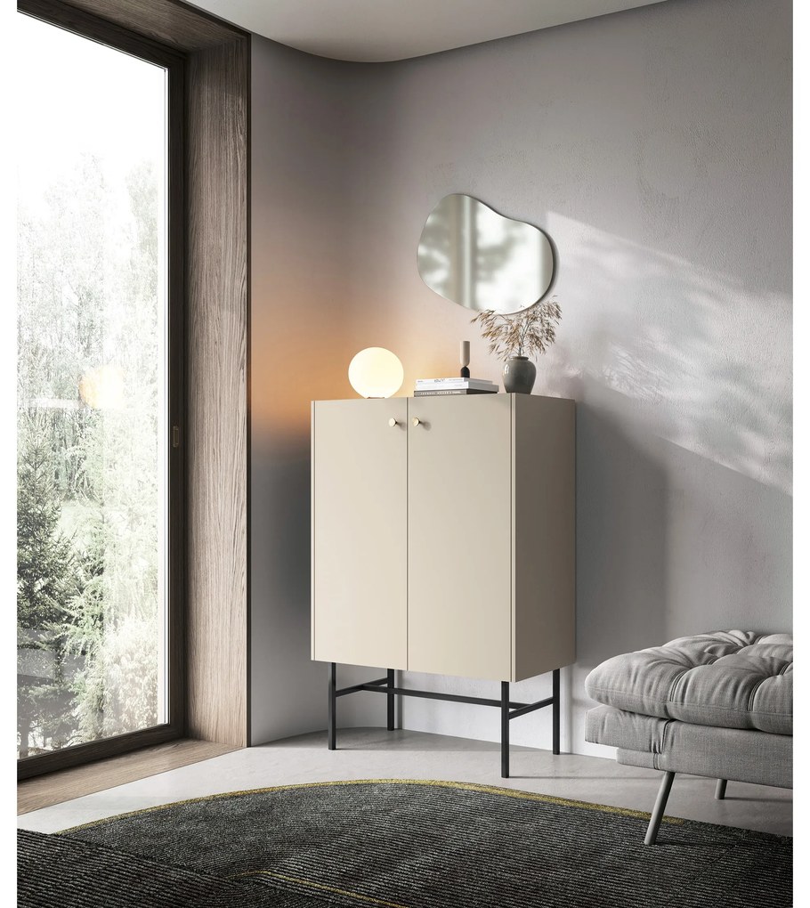 Dulap Desanta 2D (bej + negru). 1082798