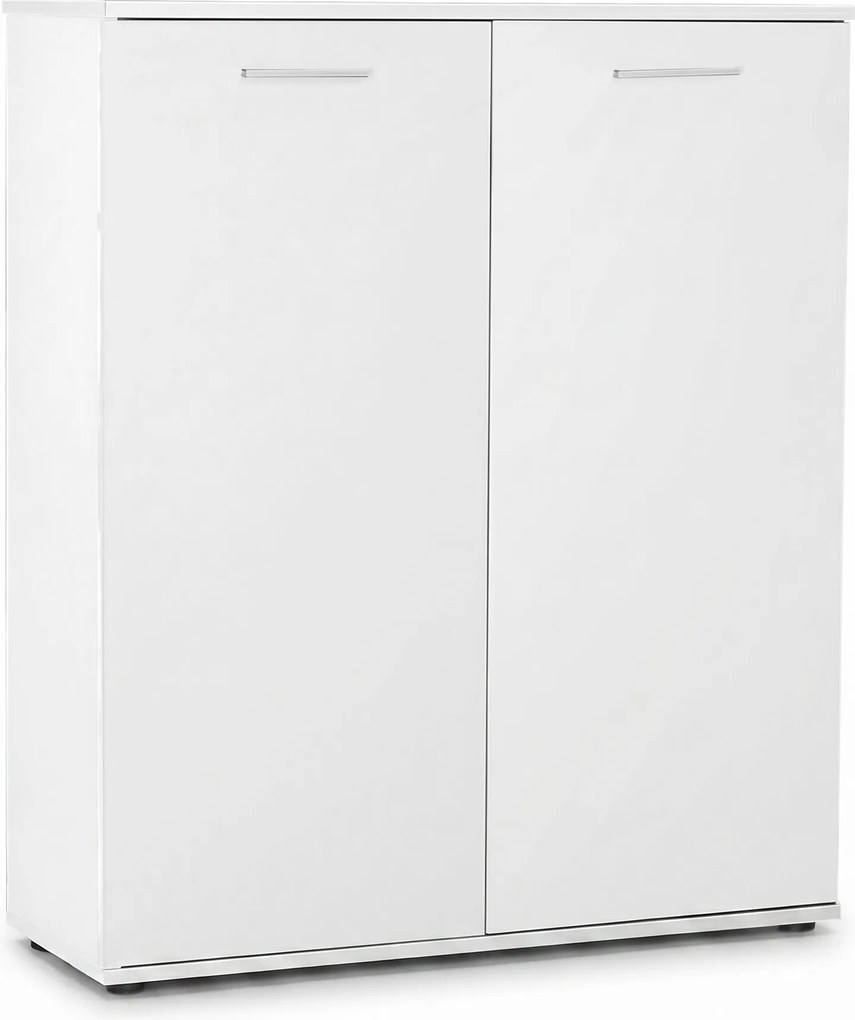 Pantofar Adore Elegance, 2 usi, 5 rafturi, capacitate 24 perechi incaltaminte, Alb - Natur, 91x108x35 cm