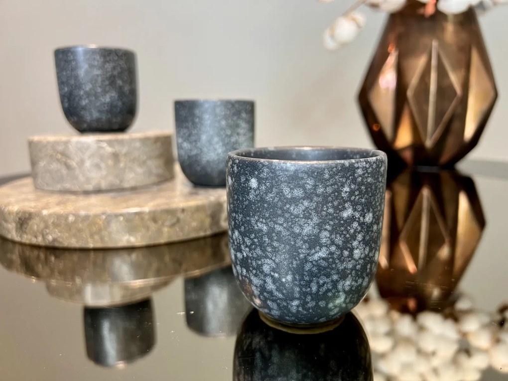 Pahar Ceramica Senso Novum (Granit-Negru, Mat, 150ml) Gresie Glazurata Manual