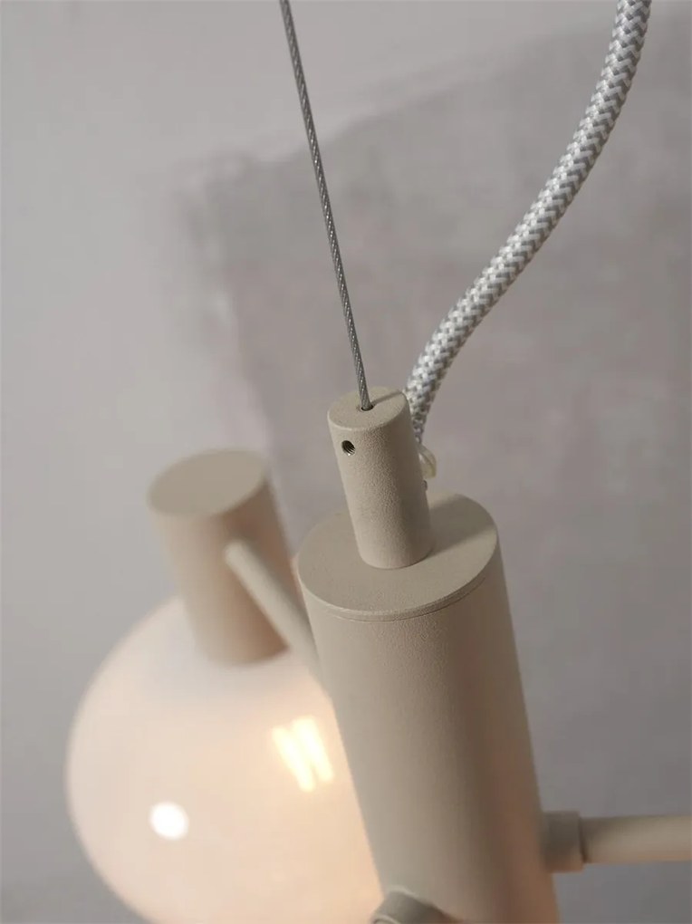 Lustra suspendata design decorativ Bologna 4L gradient/alb
