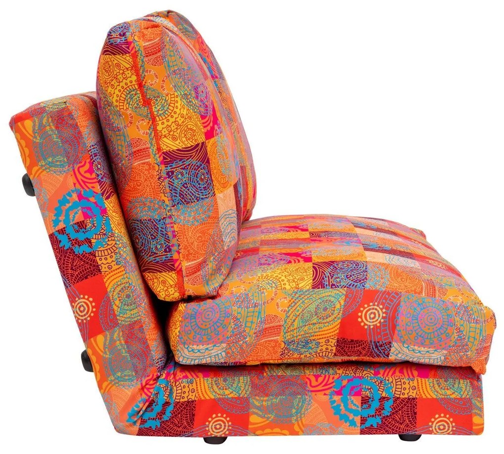 Canapea extensibila cu 2 locuri Taida, Multicolor, 120 x 62 x 68 cm