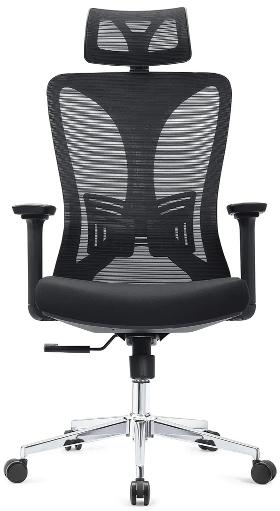 Scaun ergonomic, cotiere 3D, spatar Mesh, Negru