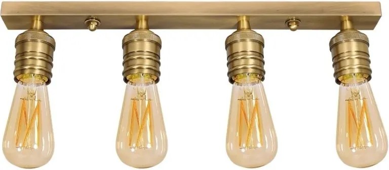 Plafoniera cu 4 surse de lumina din alama personalizabila Vesta