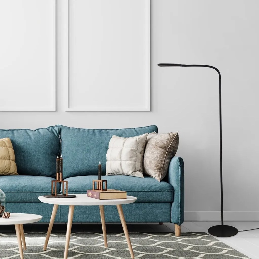 Lampa LED de podea stil minimalist Adelmo negru