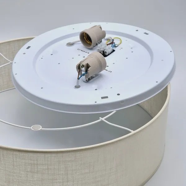 Plafonieră SIRJA 2xE27/60W/230V pr. 45 cm crem