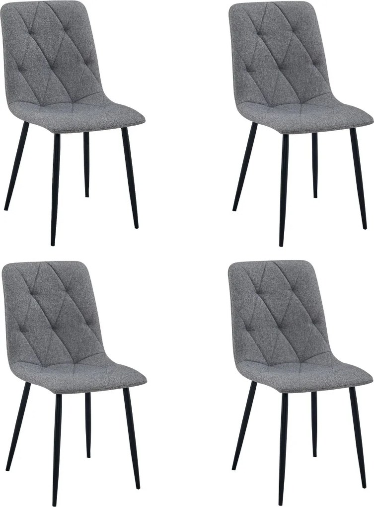 OFERTA Scaun de masa gri LIBRA cu picioare negre clasa a II-a