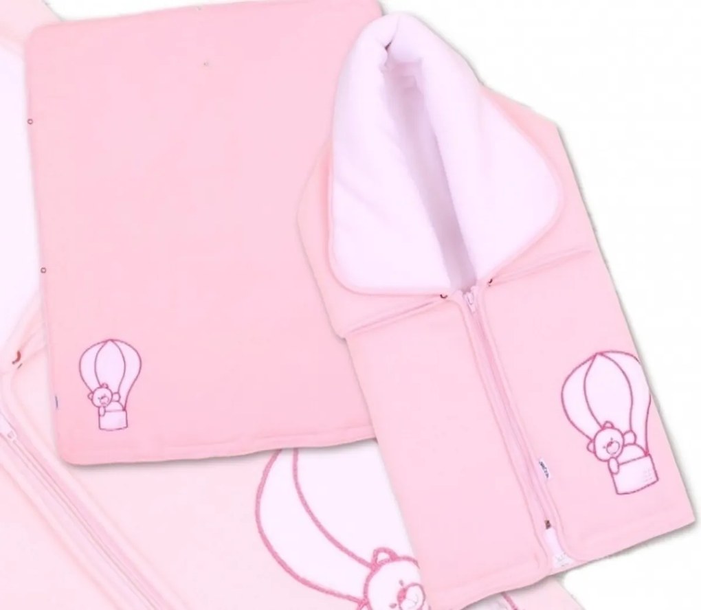 Pătură multifuncțională 3în1 Terjan Teddy bear - roz