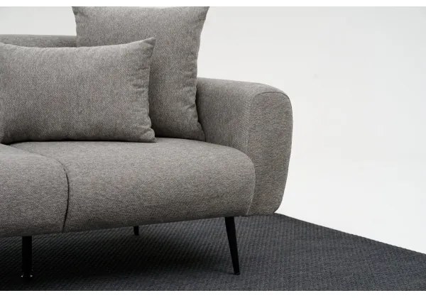 Canapea PISA, 2 locuri, gri deschis