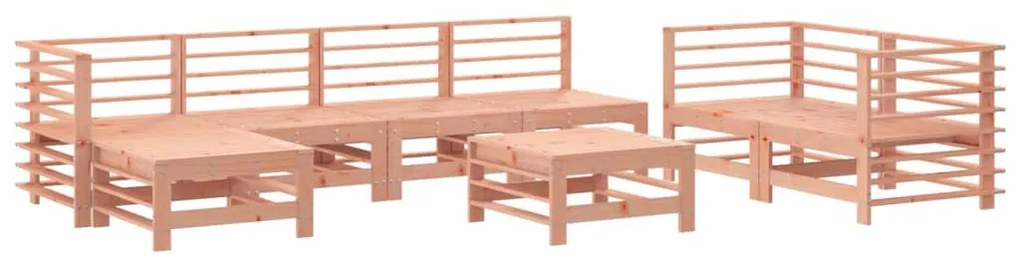 3186583 vidaXL Set mobilier relaxare grădină, 8 piese, lemn masiv Douglas