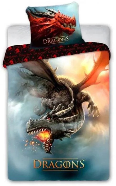 Dragon set de lenjerie 140×200cm, 70×90 cm