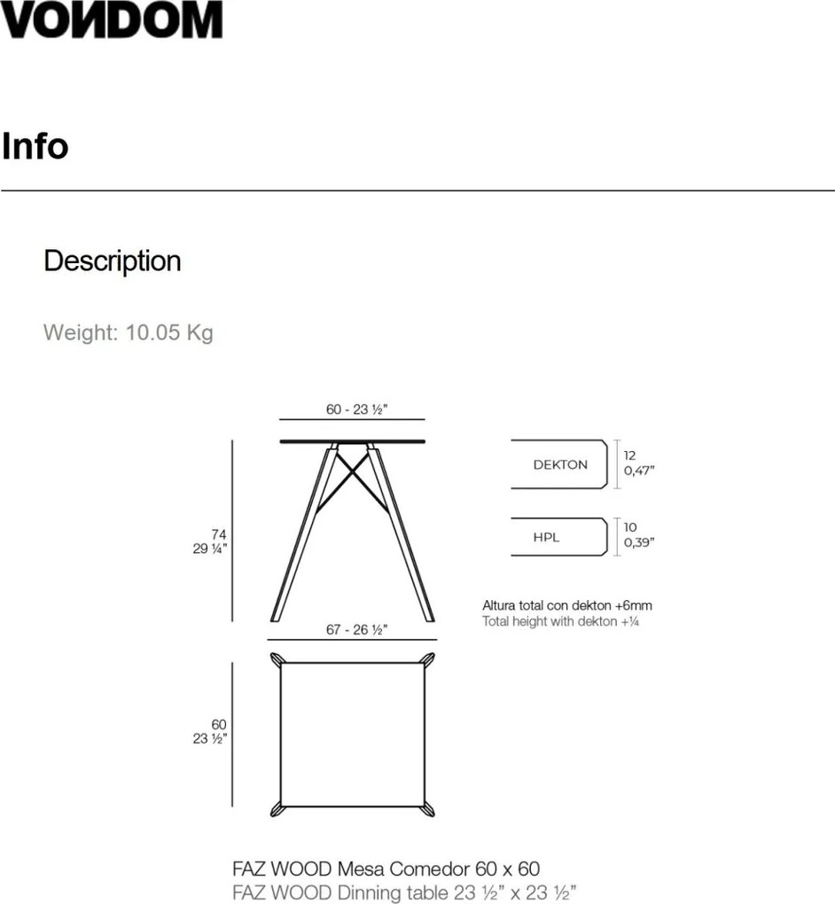 Masa rotunda design modern premium FAZ WOOD, 140cm 54324