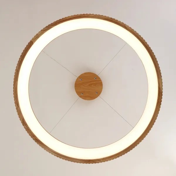Brilagi - Lustră LED FALCON WOOD MODERN, suspendată pe cablu, LED/60W/230V, Ø 80 cm, lemn