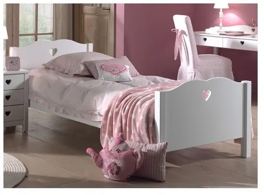 Set Mobilier Cameră Copii AMORI, 6 Piese, Alb, Stil Romantic – Vipack