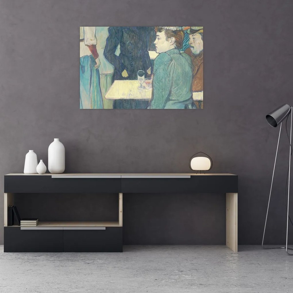 Tablou - Henri de Toulouse-Lautrec, A Corner of the Moulin de la Galette, reproducere (90x60 cm)