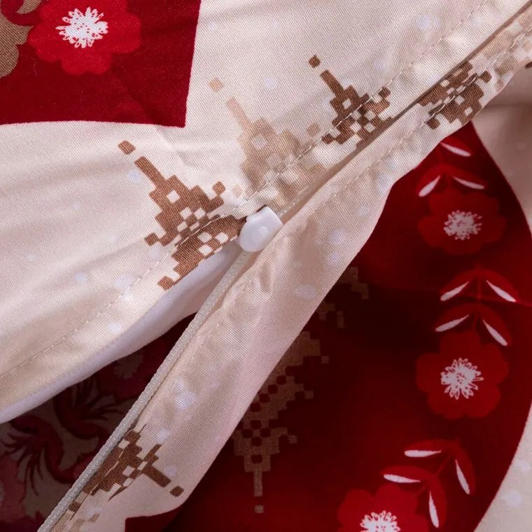 decoDoma Lenjerie de pat din microfibră INIMĂ 2x pat simplu