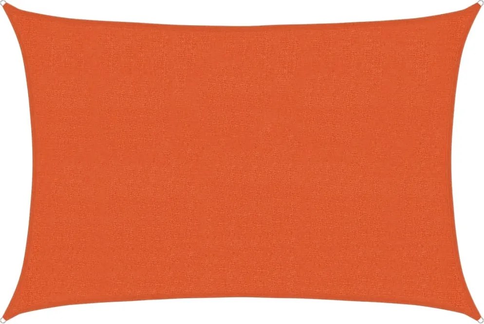 vidaXL Pânză parasolar, portocaliu, 2,5x4 m, HDPE, 160 g/m²
