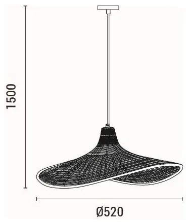 Lustră pe cablu 1xE27/40W/230V