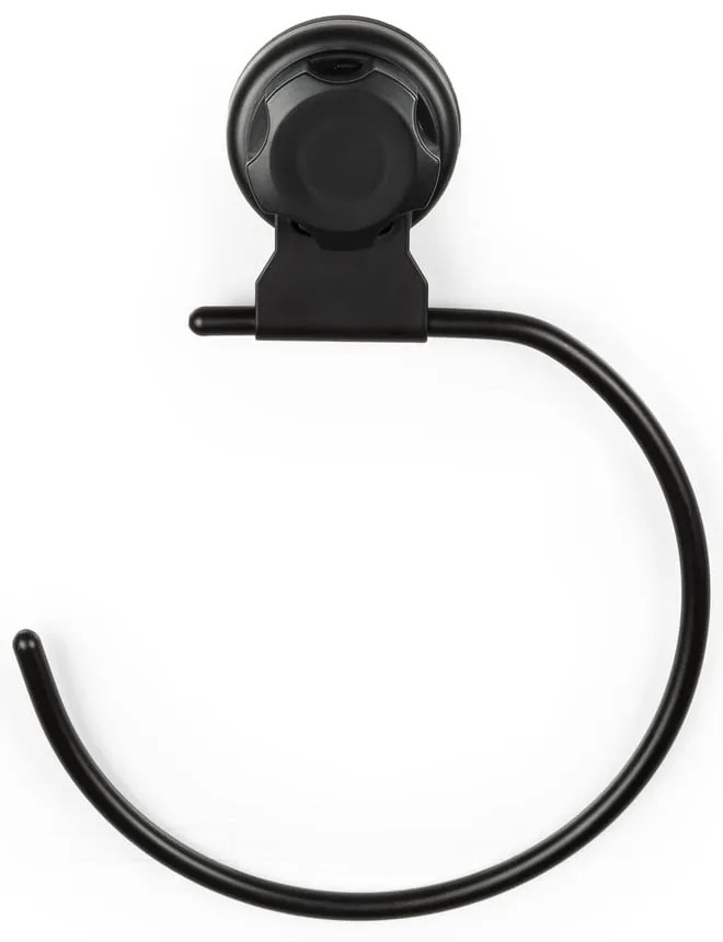 Suport autoadeziv pentru prosoape Compactor Bestlock Black, negru