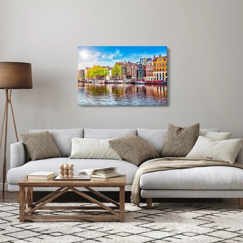 Tablou - Case dansatoare, Amsterdam (90x60 cm)