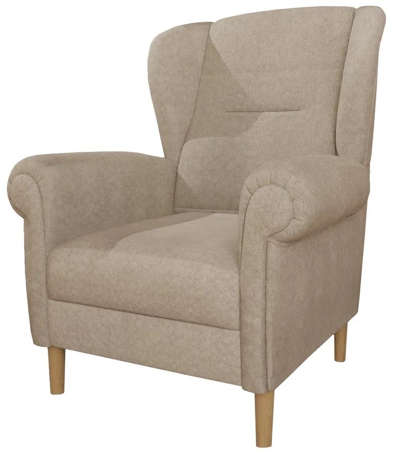 Fotoliu maro deschis wing Swan – Ropez