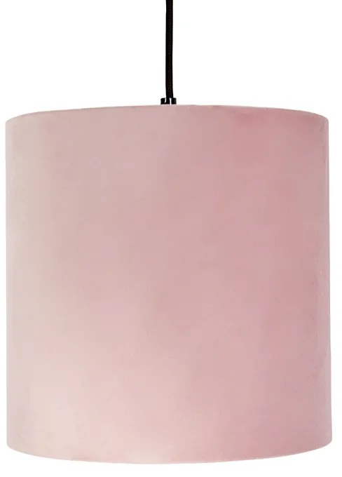 Lampă suspendată cu nuanțe de catifea roșie, verde și roz - Cava
