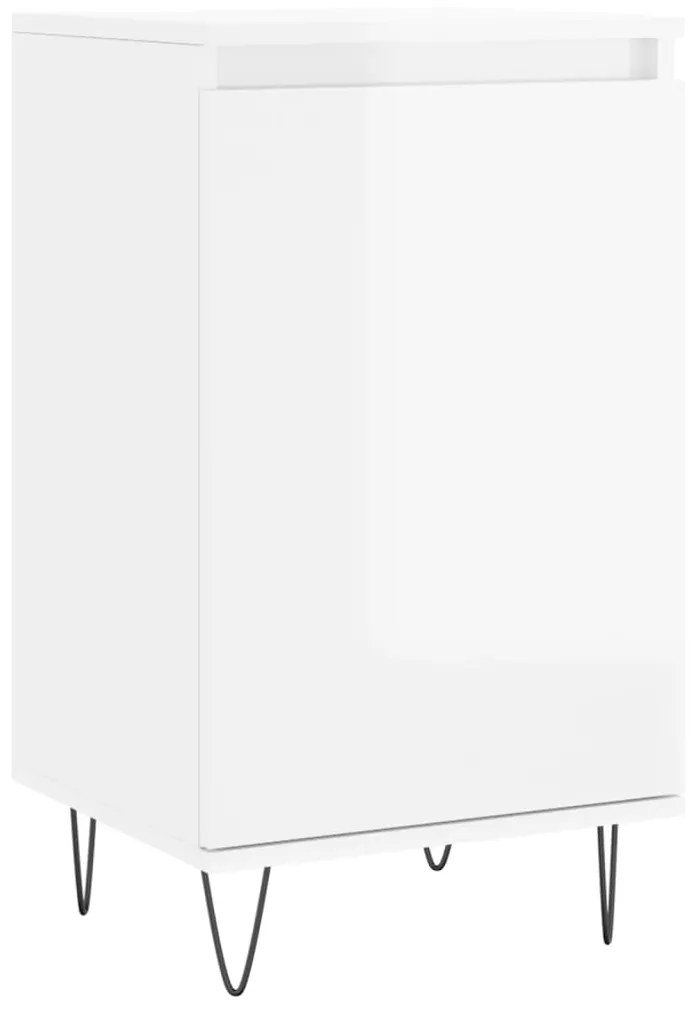 831056 vidaXL Dulap, alb extralucios, 40x35x70 cm, lemn prelucrat