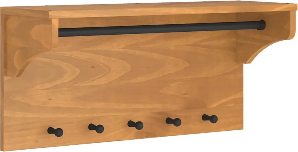 vidaXL Suport pentru haine "SANDNES" 87x30x42 cm, lemn masiv de pin