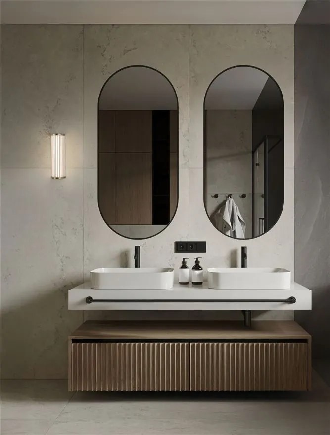 Aplica de perete LED baie IP44 VITREE aurie