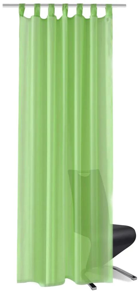 Perdea transparenta, 2 buc., 140 x 175 cm, verde mar Verde, 140 x 175 cm, 2