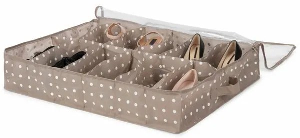 Organizator pantofi pentru 12 perechi 76 x 60 x 15 cm, maro