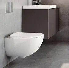 Capac wc Geberit Acanto cu inchidere lenta, detasabil, alb - GEC500.605.01.2