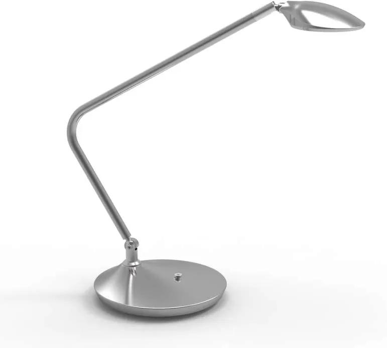 Lampă de birou argintie Jacque, 41x39x18 cm, metal/ acril, argintiu