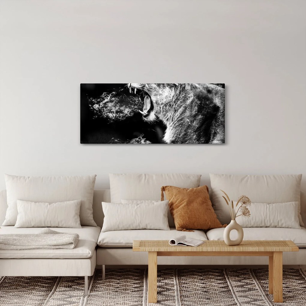 Tablou - Portretul unei leoaice (120x50 cm)