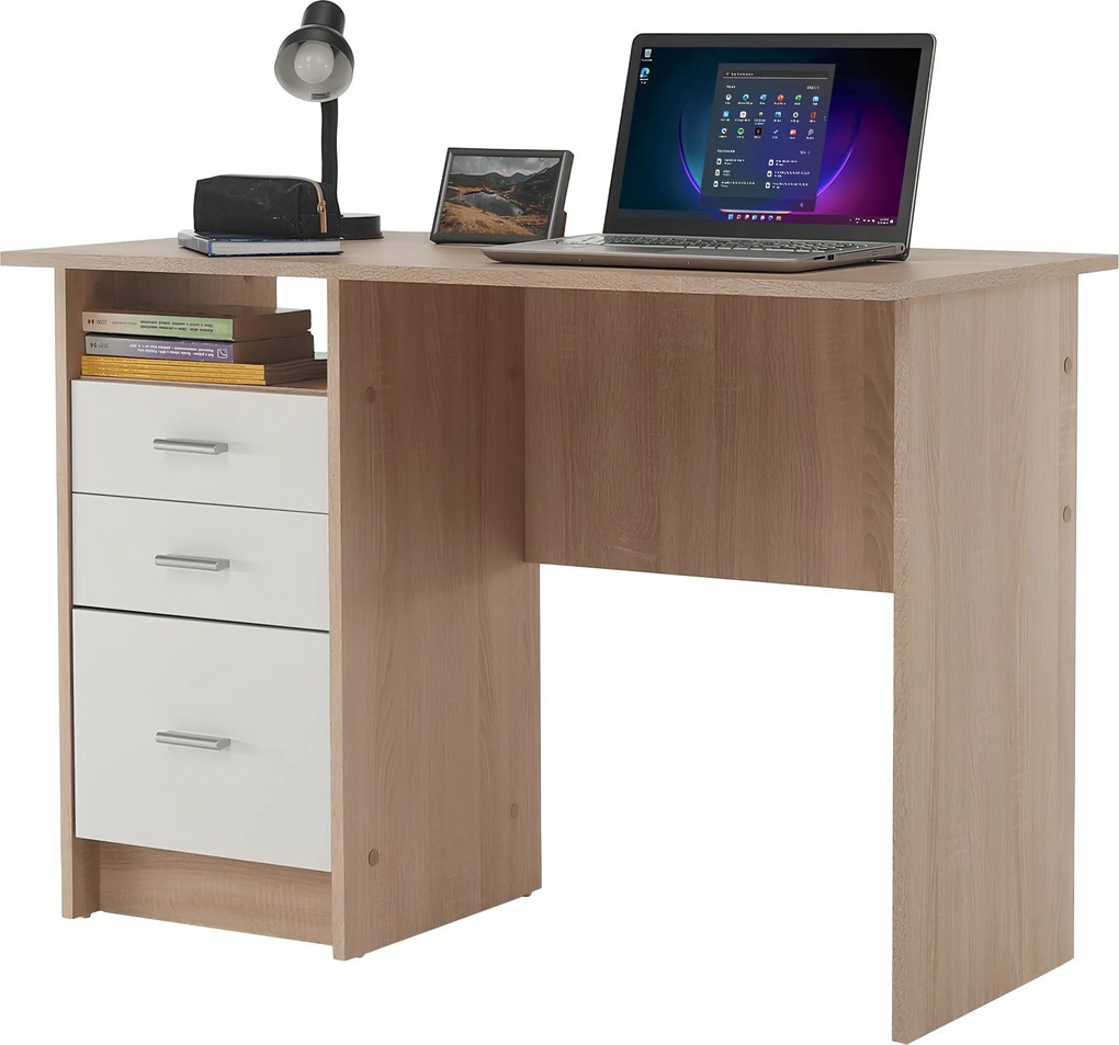 Masă PC, stejar sonoma, SAMSON NEW