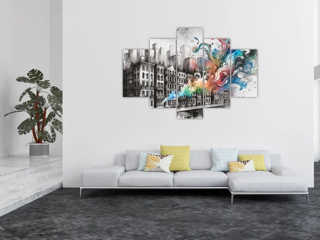 Tablou - Viața industrială (150x105 cm)