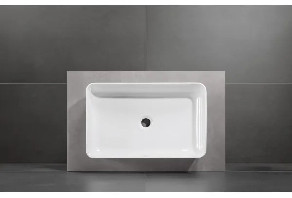 Lavoar pe blat, Villeroy&Boch Collaro, material TitanCeram, 56x36cm, Alb Alpin, 4A205601