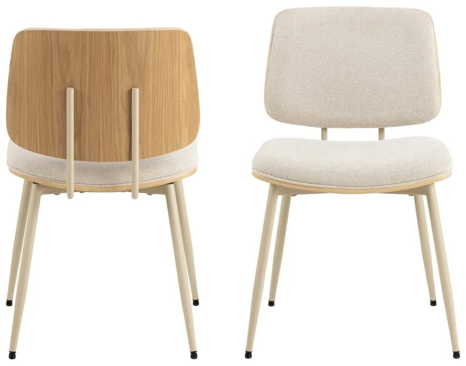 Scaun de dining crem Owen – Actona