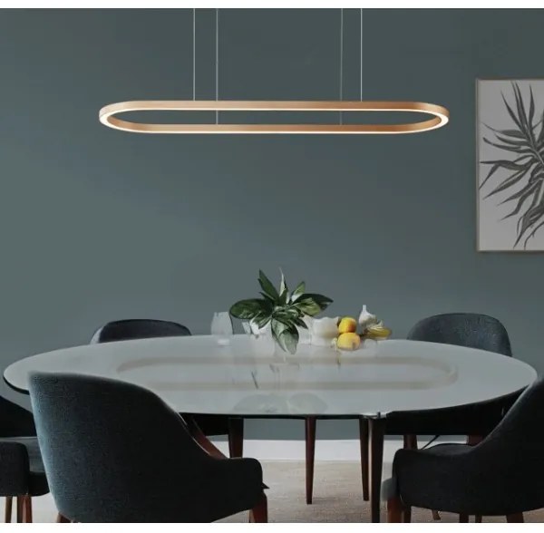 Lustră LED dimabilă pe cablu ELENA LED/60W/230V 150 cm auriu Azzardo AZ5058