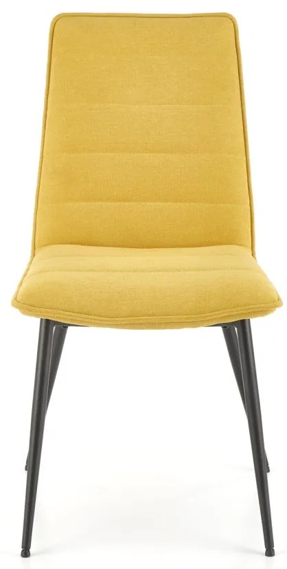 Scaun tapitat K493 mustariu - H92 cm