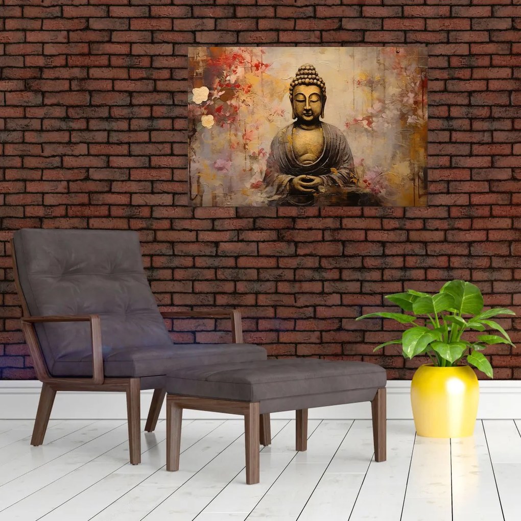 Tablou - Buddha, pictură (90x60 cm)