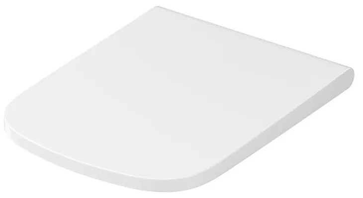 Capac wc soft close duroplast Cersanit Larga, dreptunghiular Dreptunghiulara