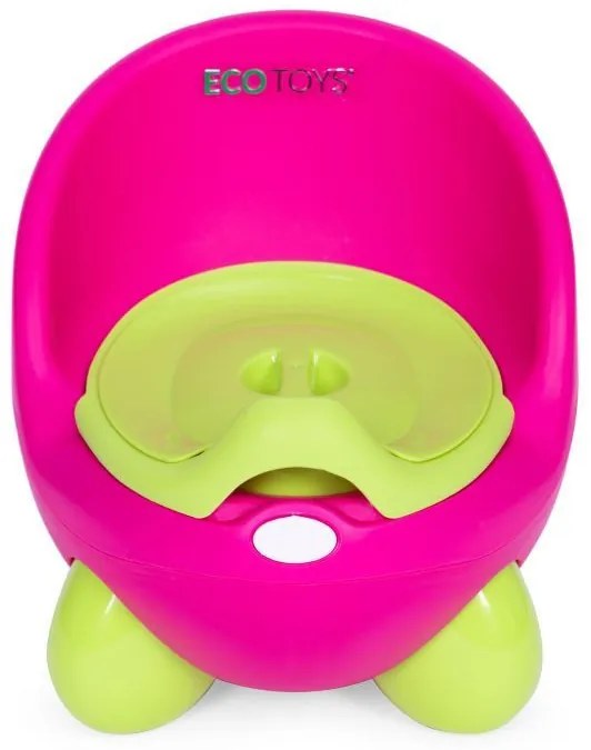 Ghiveci cu inserție detașabilă, picioare anti-alunecare roz-verde