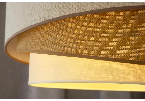 Lustră aplicată Duolla KOBO 1xE27/15W/230V d. 45 cm bej/maro/alb