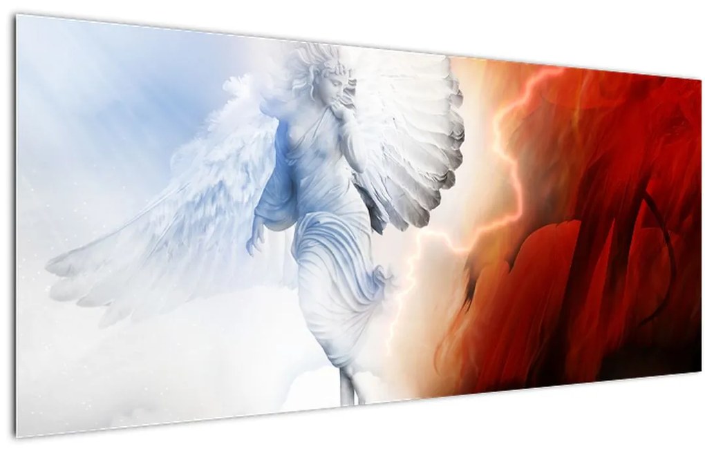 Tablou - Binele și răul (120x50 cm)